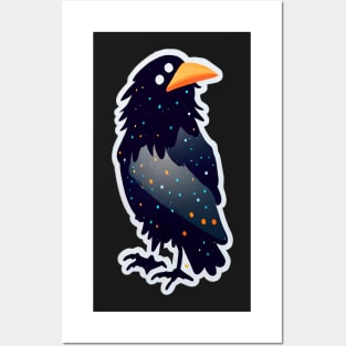 Bird halloween styles Galaxy Posters and Art